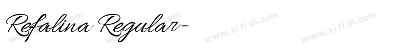 Refalina Regular字体转换 Refalina Regular字体转换